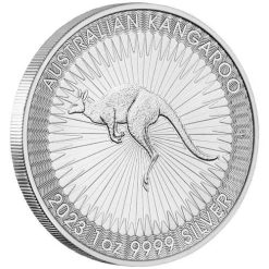 Alternative view of 1oz Silver Bullion Coin - Australian Kangaroo (Various Years)