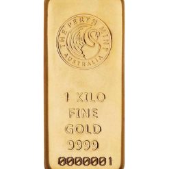 Alternative view of 1 Kg Gold Cast Bar Perth Mint