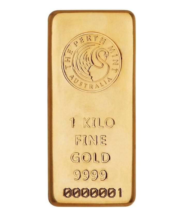 1 Kg Gold Cast Bar Perth Mint - Image 2