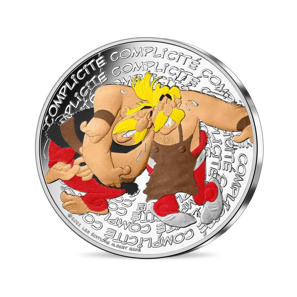 Asterix Complicity - 10€ Silver Coin Coloured - 2022