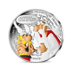 Asterix Humour - 10€ Silver Coin Coloured - 2022