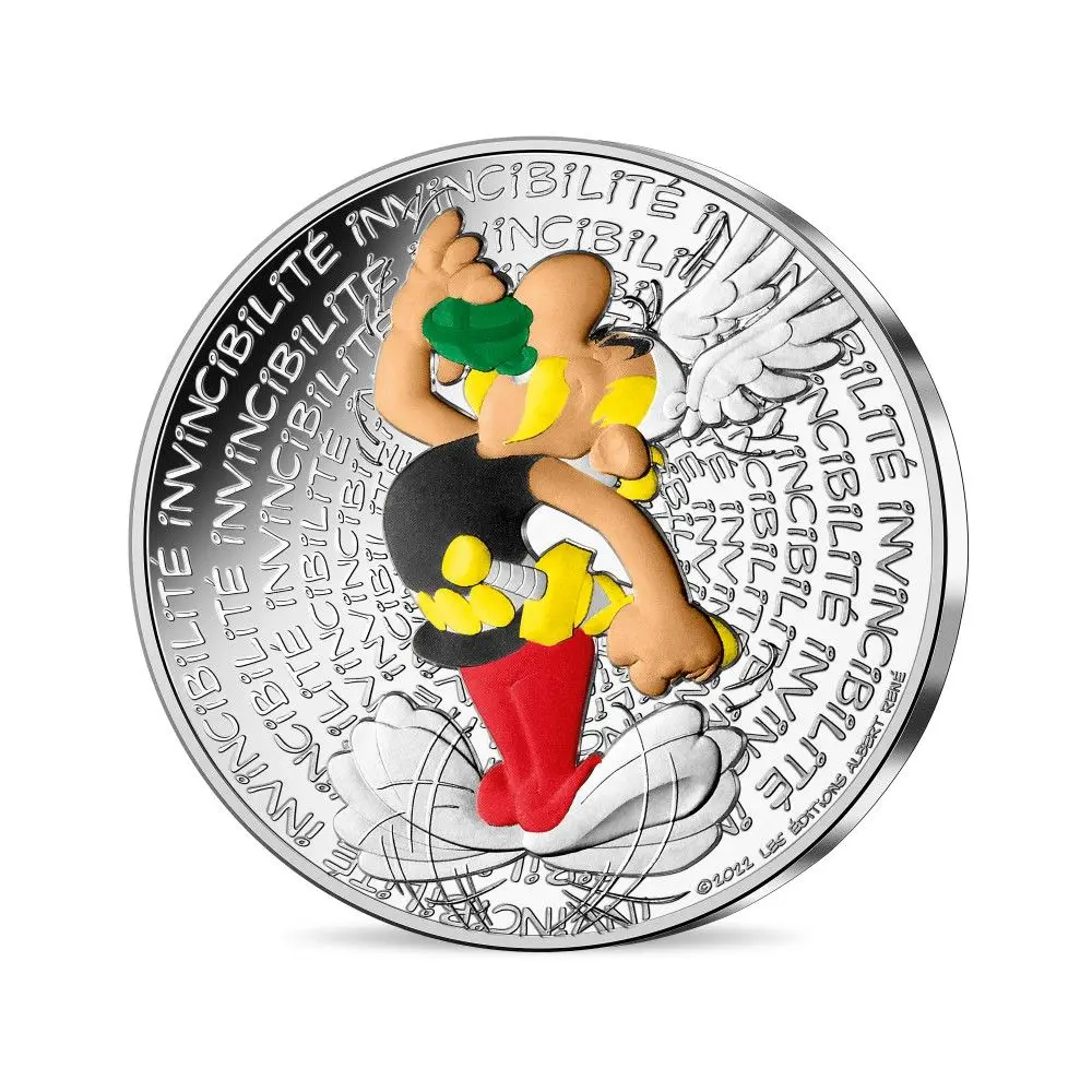 Asterix Invincibility - 10€ Silver Coin Coloured - 2022
