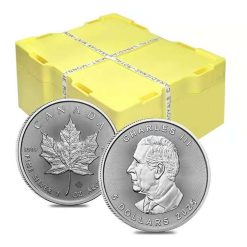 1oz Silver Bullion Coin - Canadian Maple 2025 - Monster Box (500 Coins)