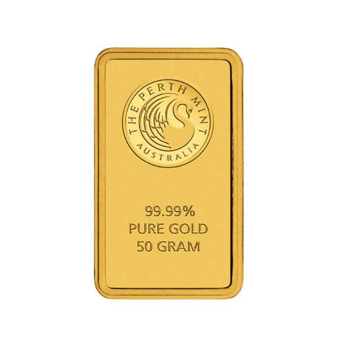 50g Perth Mint Gold Minted Bar – Kangaroo - Image 2