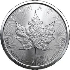 1oz Canadian Maple Leaf Silver Coin – (Various Years)