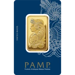 1 Oz Gold Minted Bar PAMP Suisse Fortuna