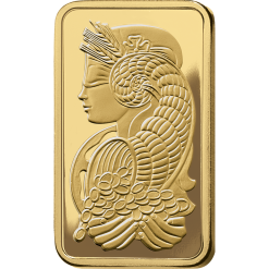 Alternative view of 100g Gold Minted Bar PAMP Suisse Fortuna 