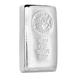 The Perth Mint 10oz Silver Cast Bar - Image 3
