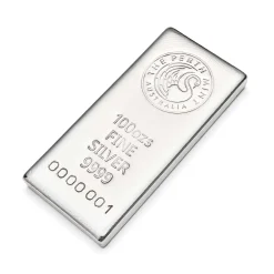 The Perth Mint 100oz Silver Cast Bar - Image 3
